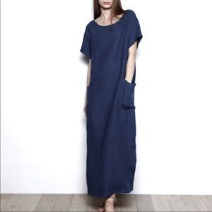 Christy Dawn Seaton Navy maxi dress XS/S